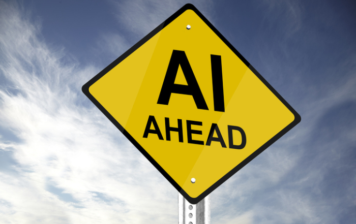 A warning sign symbolizing the impact of AI in valuation