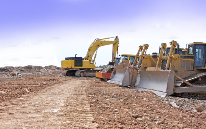 various construction equipment